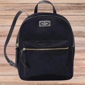 Kate spade black mini backpack